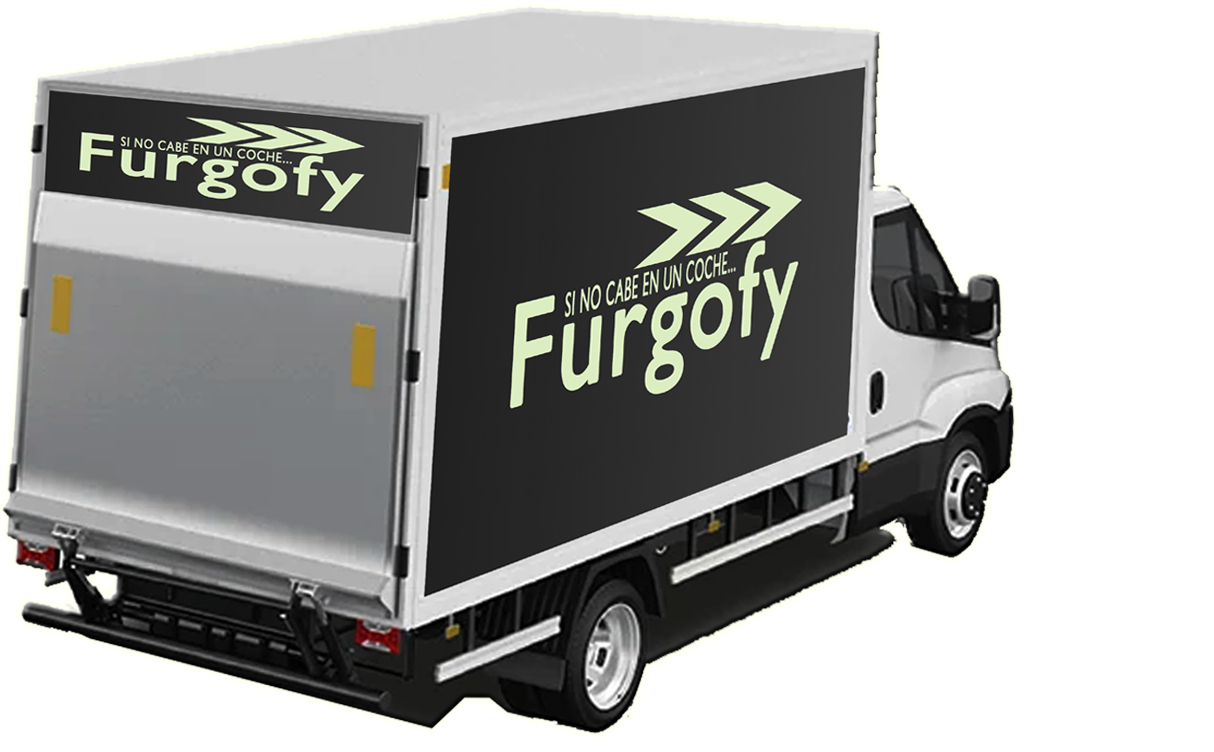 Camión con trampilla elevadora en Madrid